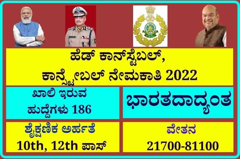 ITBP Recruitment Karnataka 2022